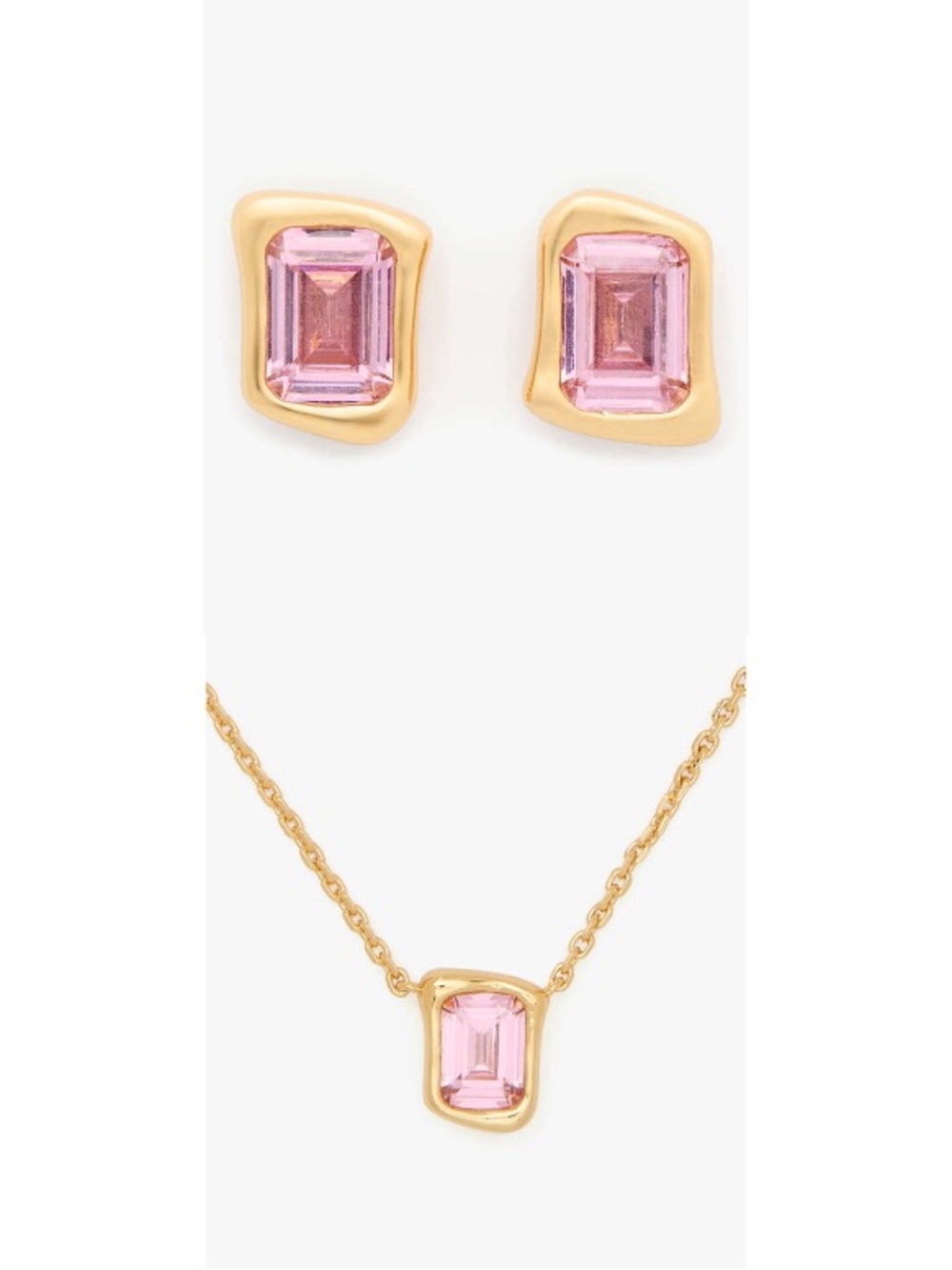 NEW Kate Spade Molten Glass Stud & Necklace Set